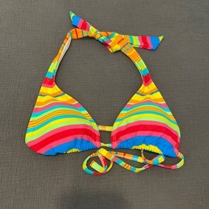 Rainbow bikini top